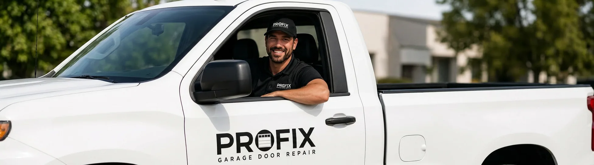Profix Garage Door Repair technician in service truck — call 647-724-4477